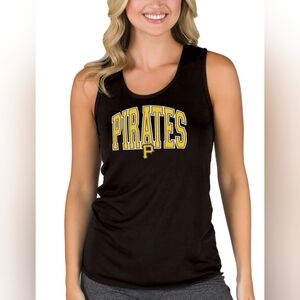 PITTSBURGH ☠️ PIRATES*brand new*MEDIUM TANK TOP AND EARINGS OFFICAL MLB MERCH ⚾️